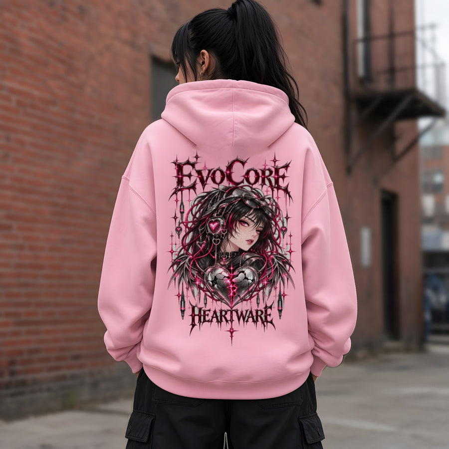 EvoCore Heartware Rose Circuit Hoodie