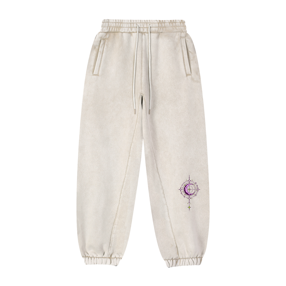 EvoCore HEX.EXE Dream Cache Joggers in Mild Apricot, front view on a white background