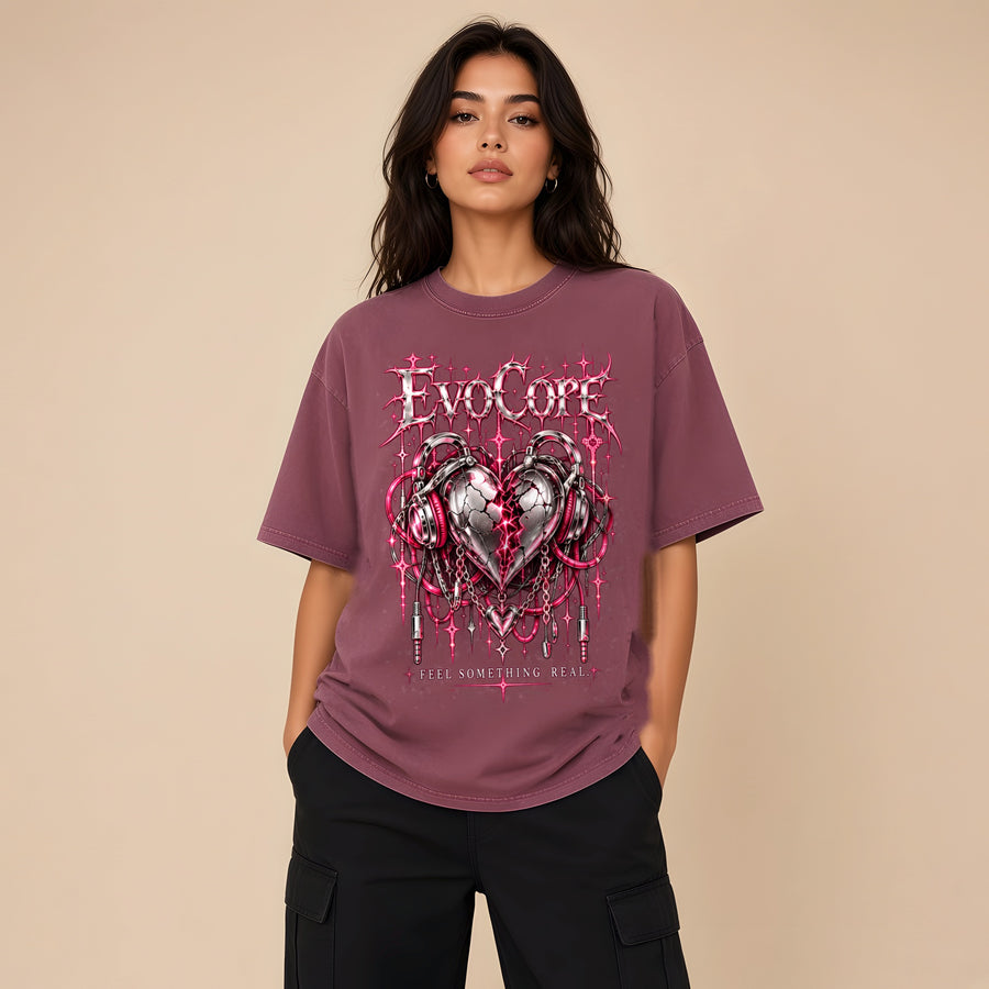EvoCore Heartware Rose Circuit Tee